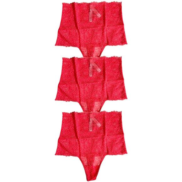 Lot 3 Victoria's Secret High-Rise Thong Panty, S - Picture 1 of 7